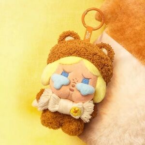 Pop Mart CRYBABY Fuzzy Bear Plush Pendant from Fluffy & Cozy Series SEALED BAG!